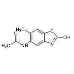 CAS 登录号：99071-99-5， N-(2-羟基-6-甲基-1,3-苯并噻唑-5-基)乙酰胺