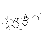 CAS 登录号：99102-69-9， (3alpha,5beta,7alpha,8Xi,17Xi)-3,7-二羟基(2,2,4,4-<sup>2</sup>H<sub>4</sub>)胆烷-24-酸