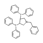 CAS 登录号:99135-95-2, 1-苄基-3,4-二(二苯基膦基)吡咯烷