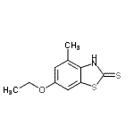 CAS 登录号：99161-68-9， 6-乙氧基-4-甲基-1,3-苯并噻唑-2(3H)-硫酮