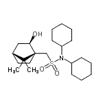 CAS 登录号：99295-72-4， N,N-二环己基-1-[(1S,2R,4R)-2-羟基-7,7-二甲基双环[2.2.1]庚-1-基]甲烷磺酰胺