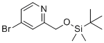 structure of CAS# 1307231-10-2, 4-溴-2-(((叔-丁基二甲基硅烷基)氧基)甲基)吡啶
