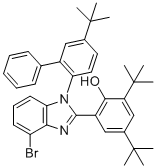 CAS 登录号：2361613-60-5, 2-{4-溴-1-[5-(2-甲基-2-丙基)-2-联苯基]-1H-苯并咪唑-2-基}-4,6-双(2-甲基-2-丙基)苯酚