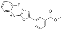 CAS 登录号：2375281-56-2, 3-[2-[(2-氟苯基)氨基]-5-恶唑基]-苯甲酸甲基酯