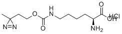 structure of CAS# 2421187-79-1, N6-((2-(3-甲基-3H-二氮杂环丙烯-3-基)乙氧基)羰基)-L-赖氨酸盐酸盐