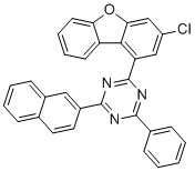 CAS 登录号：2476828-99-4, 2-(3-氯-1-二苯并呋喃基)-4-(2-萘基)-6-苯基-1,3,5-三嗪