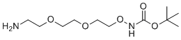 structure of CAS# 252378-69-1, t-叔丁氧羰基-氨基氧基-聚乙二醇2-胺