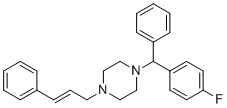 structure of CAS# 27064-96-6, 1-[(4-氟苯基)-苯基甲基]-4-[(E)-3-苯基丙-2-烯基]哌嗪