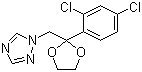 CAS 登录号：60207-31-0, 氧环唑, 戊环唑, 1-[[2-(2,4-二氯苯基)-1,3-二氧环戊-2-基]甲基]-1,2,4-三唑