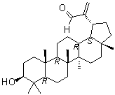 CAS 登录号：64181-07-3, (3beta)-3-羟基羽扇-20(30)-烯-29-醛
