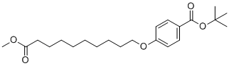 CAS 登录号：905303-11-9, 4-(9-甲氧羰基壬氧基)苯甲酸叔-丁基酯