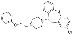 CAS#: 101040-99-7, 1-(2-Chloro-10,11-Dihydrodibenzo(b,f)Thiepin-10-Yl)-4-(2-Phenoxyethyl)Piperazine