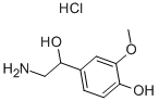 CAS#: 1011-74-1, 4-(2-Amino-1-Hydroxyethyl)-2-Methoxyphenol Hydrochloride