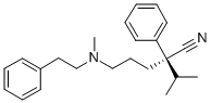 CAS 登录号:101238-51-1, (2S)-5-(甲基-(2-苯基乙基)氨基)-2-苯基-2-丙-2-基戊腈