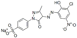 CAS#: 10132-99-7, Sodium 4-[4-[(3-Chloro-2-Hydroxy-5-Nitrophenyl)Azo]-4,5-Dihydro-3-Methyl-5-Oxo-1H-Pyrazol-1-Yl]Benzenesulphonate