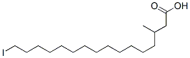 CAS 登录号：101373-23-3， 16-碘-3-甲基十六烷酸