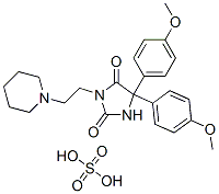 CAS 登录号:101564-64-1, 5,5-二(p-甲氧基苯基)-3-(2-哌啶乙基)海因半硫酸盐