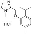 CAS 登录号:101564-98-1, 1-甲基-2-(2-百里酚甲基)-2-咪唑啉盐酸盐