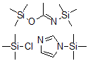CAS 登录号:101660-05-3, N-(三甲基硅烷基)-亚胺乙酸三甲基硅烷基酯与氯三甲基硅烷和1-(三甲基硅烷基)-1H-咪唑混合物