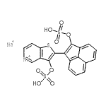 CAS 登录号：10169-28-5， 2-[2-(磺基氧基)-1-乙酰基e萘基烯基]-苯并[b]噻吩-3-醇硫酸氢酯钠盐(1:2)
