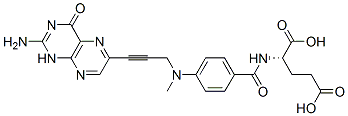CAS 登录号：101760-45-6， (2S)-2-[[4-[(2-氨基-4-氧代-1H-蝶啶-6-基)甲基-丙-2-炔基氨基]苯甲酰基]氨基]戊二酸