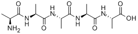 CAS 登录号：10183-34-3， (2R)-2-[[(2R)-2-[2-[2-(丙氨酰氨基)丙酰氨基]丙酰氨基]丙酰]氨基]丙酸