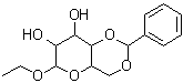 CAS 登录号：101833-22-1， 乙基 4,6-O-亚苄基吡喃己糖苷