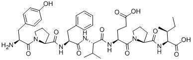 CAS#: 102029-74-3, L-Tyrosyl-L-Prolyl-L-Phenylalanyl-L-Valyl-L-alpha-Glutamyl-L-Prolyl-L-Isoleucine