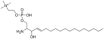 CAS 登录号：10216-23-6， 2-[[(E,2R,3S)-2-氨基-3-羟基十八碳-4-烯氧基]-羟基磷酰]氧乙基-三甲基氯化铵