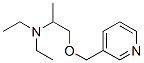CAS 登录号：102206-56-4， N,N-二乙基-1-(吡啶-3-基甲氧基)丙-2-胺