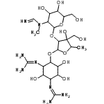 CAS 登录号：10225-46-4， 2,2'-(4-{[5-脱氧-2-O-(2-脱氧-2-{[(E)-亚氨基甲基](甲基)氨基}己糖吡喃糖苷)-3-C-(羟基甲基)呋喃戊糖基]氧基}-2,5,6-三羟基-1,3-环己烷二基)二胍