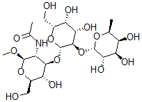 CAS 登录号：102271-18-1， N-[(2R,3R,4R,5S,6R)-4-[(2R,3R,4S,5R,6R)-4,5-二羟基-6-(羟基甲基)-3-[(2S,3S,4R,5S,6S)-3,4,5-三羟基-6-甲基四氢吡喃-2-基]氧基四氢吡喃-2-基]氧基-5-羟基-6-(羟基甲基)-2-甲氧基四氢吡喃-3-基]乙酰胺