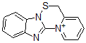 CAS 登录号：102332-89-8， 5H-吡啶并(1',2':4,5)(1,2,4)噻二嗪并(2,3-a)苯并咪唑-13-鎓