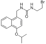 CAS 登录号:102434-27-5, 1-(2-溴乙基)-3-(4-异丙氧基-1-萘甲基)脲