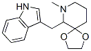 CAS#: 102520-47-8, 6-(3-Indolylmethyl)-7-Methyl-1,4-Dioxa-7-Azaspiro(4,5)-Decane