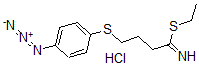 CAS 登录号:102568-44-5, 4-(4-叠氮基苯基)硫基-1-乙硫基丁烷-1-亚胺盐酸盐