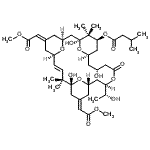 CAS 登录号：102580-65-4， (1S,3S,5Z,7R,8E,11R,13E,15S,17R,21R,23R,25S)-1,11,21-三羟基-17-[(1R)-1-羟基乙基]-5,13-二(2-甲氧基-2-氧代乙亚基)-10,10,26,26-四甲基-19-氧代-18,27,28,29-四氧杂四环[21.3.1.1<sup>3,7</sup>.1<sup>11,15</sup>]二十九碳-8-烯-25-基3-甲基丁酸酯