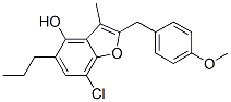 CAS#: 102612-16-8, 7-Chloro-2-[(4-Methoxyphenyl)Methyl]-3-Methyl-5-Propyl-1-Benzofuran-4-Ol