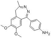 CAS#: 102771-12-0, 4-(7,8-Dimethoxy-4-Methyl-5H-2,3-Benzodiazepin-1-Yl)Aniline