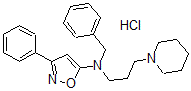 CAS 登录号:102820-99-5, N-苄基-3-苯基-N-(3-哌啶-1-基丙基)-1,2-恶唑-5-胺盐酸盐