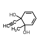 CAS 登录号：103262-40-4， 1-乙炔基-2-甲基-3,5-环己二烯-1,2-二醇