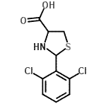 CAS#: 103263-85-0, 2-(2,6-Dichlorophenyl)-1,3-Thiazolidine-4-Carboxylic Acid