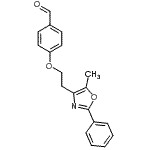 CAS#: 103788-59-6, 4-[2-(5-Methyl-2-Phenyl-1,3-Oxazol-4-Yl)Ethoxy]Benzaldehyde
