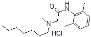 CAS 登录号:103825-20-3, 2-(庚基甲基氨基)-2',6'-乙酰二甲苯胺盐酸盐