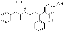 CAS 登录号:103849-39-4, 4-(3-((1-甲基-2-苯基乙基)氨基)-1-苯基丙基)-1,3-苯二酚盐酸盐