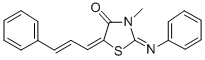 CAS#: 104123-91-3, (5Z)-3-Methyl-2-Phenylimino-5-[(E)-3-Phenylprop-2-Enylidene]-1,3-Thiazolidin-4-One