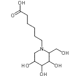 CAS#: 104154-10-1, 6-[3,4,5-Trihydroxy-2-(Hydroxymethyl)-1-Piperidinyl]Hexanoic Acid