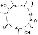 CAS 登录号:104169-51-9, (3R,5E,11E,14S)-14-乙基-4,10-二羟基-3,5,9,11,13-五甲基-1-氧杂环十四烷并-5,11-二烯-2,7-二酮