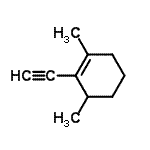 CAS 登录号：104258-29-9， 2-乙炔基-1,3-二甲基环己烯