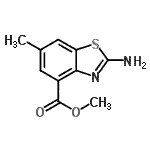 CAS 登录号：106429-20-3， 甲基2-氨基-6-甲基-1,3-苯并噻唑-4-羧酸酯